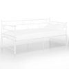 Bedden & Accessoires vidaXL | Vidaxl Slaapbankframe Uittrekbaar Metaal Wit 90X200 Cm