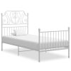 Bedden & Accessoires vidaXL | Vidaxl Bedframe Metaal Wit 90X200 Cm