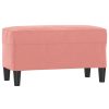 Bankjes vidaXL | Vidaxl Bankje 70X35X41 Cm Fluweel Roze