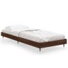 Bedden & Accessoires vidaXL | Vidaxl Bedframe Bewerkt Hout Bruin Eikenkleur 75X190 Cm