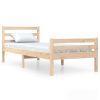 Bedden & Accessoires vidaXL | Vidaxl Bedframe Massief Hout 75X190 Cm Small Single