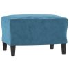 Poefs vidaXL | Vidaxl Voetenbank 60X50X41 Cm Fluweel Blauw