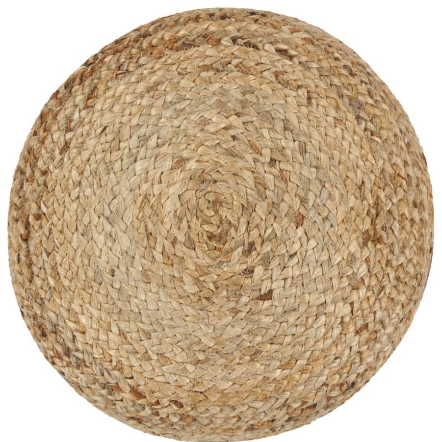 Poefs vidaXL | Vidaxl Poef Handgemaakt 40X45 Cm Jute Olijfgroen