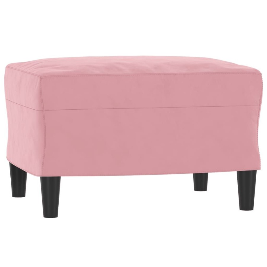 Poefs vidaXL | Vidaxl Voetenbank 60X50X41 Cm Fluweel Roze