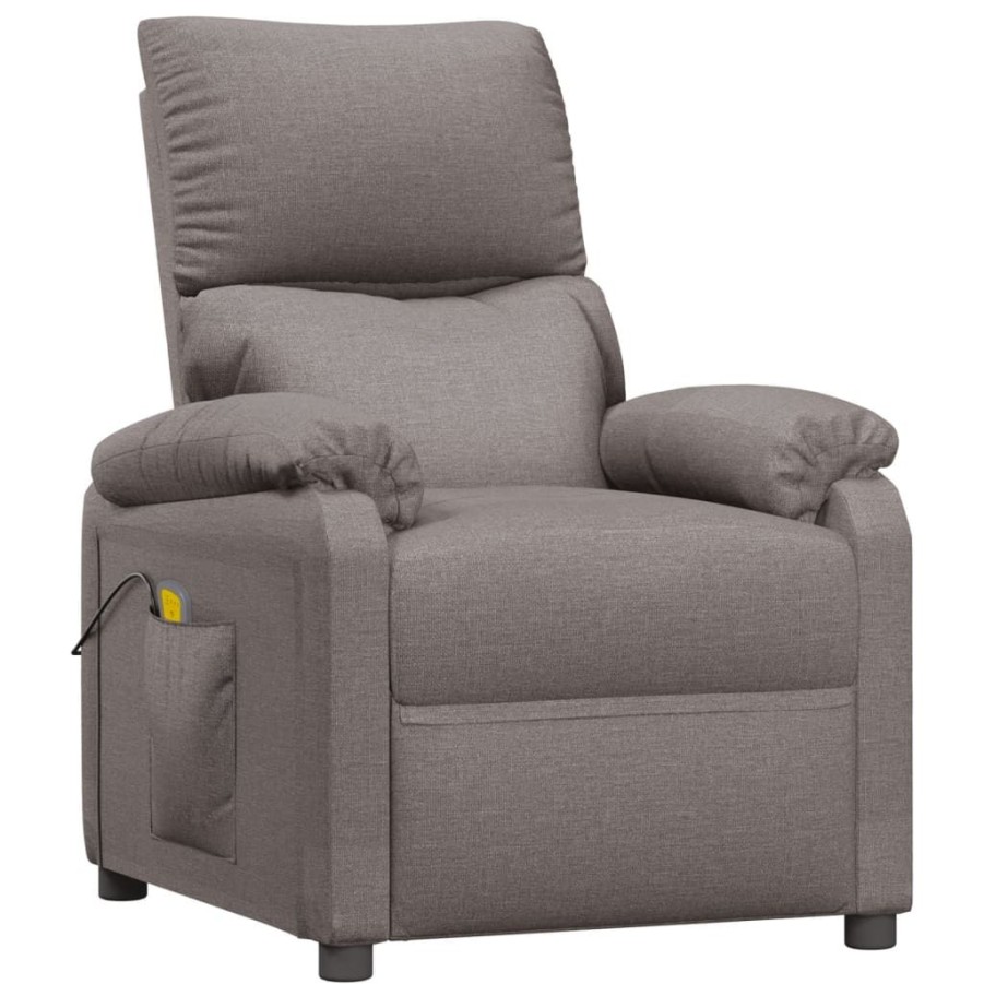 Stoelen vidaXL | Vidaxl Massagestoel Stof Taupe