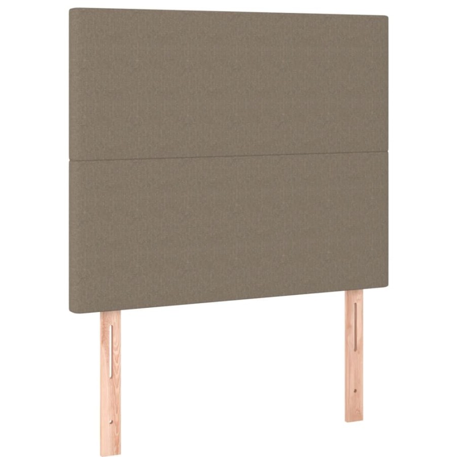 Bedden & Accessoires vidaXL | Vidaxl Hoofdborden 2 St 80X5X78/88 Cm Stof Taupe