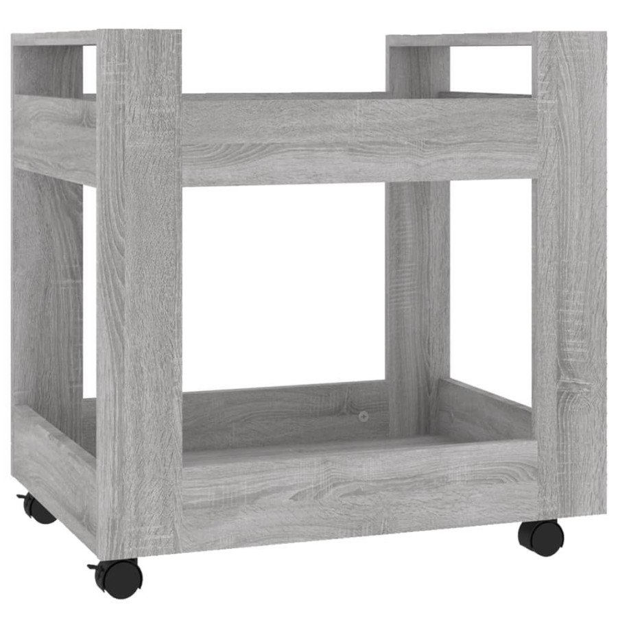 Trolleys vidaXL | Vidaxl Bureaukastje 60X45X60 Cm Bewerkt Hout Grijs Sonoma Eikenkleurig