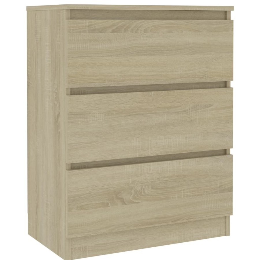 Kasten & Opbergmeubelen vidaXL | Vidaxl Dressoir 60X35X76 Cm Bewerkt Hout Sonoma Eikenkleurig