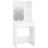 Kasten & Opbergmeubelen vidaXL | Vidaxl Kaptafel Met Led-Verlichting 60X40X140 Cm Hoogglans Wit