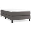 Bedden & Accessoires vidaXL | Vidaxl Boxspring Met Matras Kunstleer Grijs 80X200 Cm