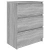 Kasten & Opbergmeubelen vidaXL | Vidaxl Dressoir 60X35X76 Cm Bewerkt Hout Grijs Sonoma Eikenkleurig