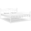 Bedden & Accessoires vidaXL | Vidaxl Bedframe Metaal Wit 140X200 Cm