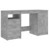 Kantoormeubelen vidaXL | Vidaxl Bureau 140X50X76 Cm Spaanplaat Betongrijs