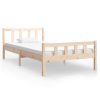 Bedden & Accessoires vidaXL | Vidaxl Bedframe Massief Hout 90X200 Cm