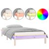 Bedden & Accessoires vidaXL | Vidaxl Bedframe Led Massief Hout 75X190 Cm 2Ft6 Small Single