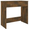 Kantoormeubelen vidaXL | Vidaxl Bureau 80X40X75 Cm Bewerkt Hout Gerookt Eikenkleurig